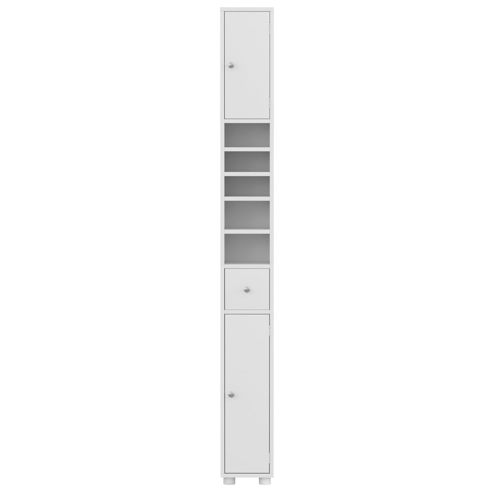 Artiss Bathroom Storage Cabinet 180cm Tall Slim Floor Cupboard Toilet Narrow Linen Tower - Homecoze
