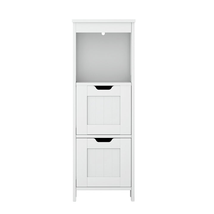 Artiss Bathroom Storage Cabinet 89cm Floor Toilet Drawer Bedroom Organizer Standing White - Homecoze