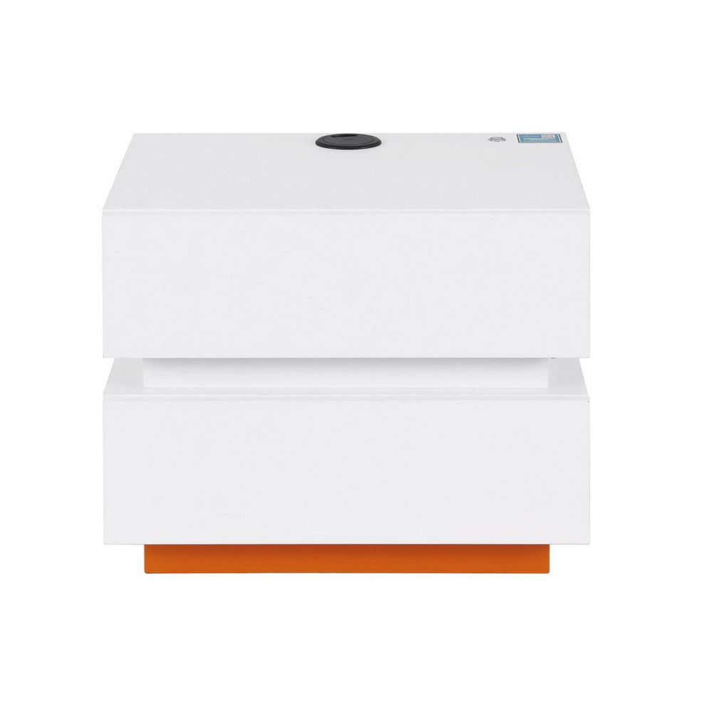 Artiss Smart Bedside Table LED Wireless Charging Ada - Homecoze