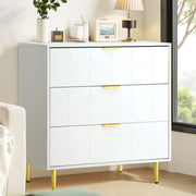 Artiss 3 Chest of Drawers Lowboy Cabinet White - Homecoze