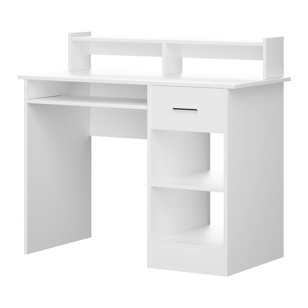 Office Computer Desk with Storage - White - Homecoze