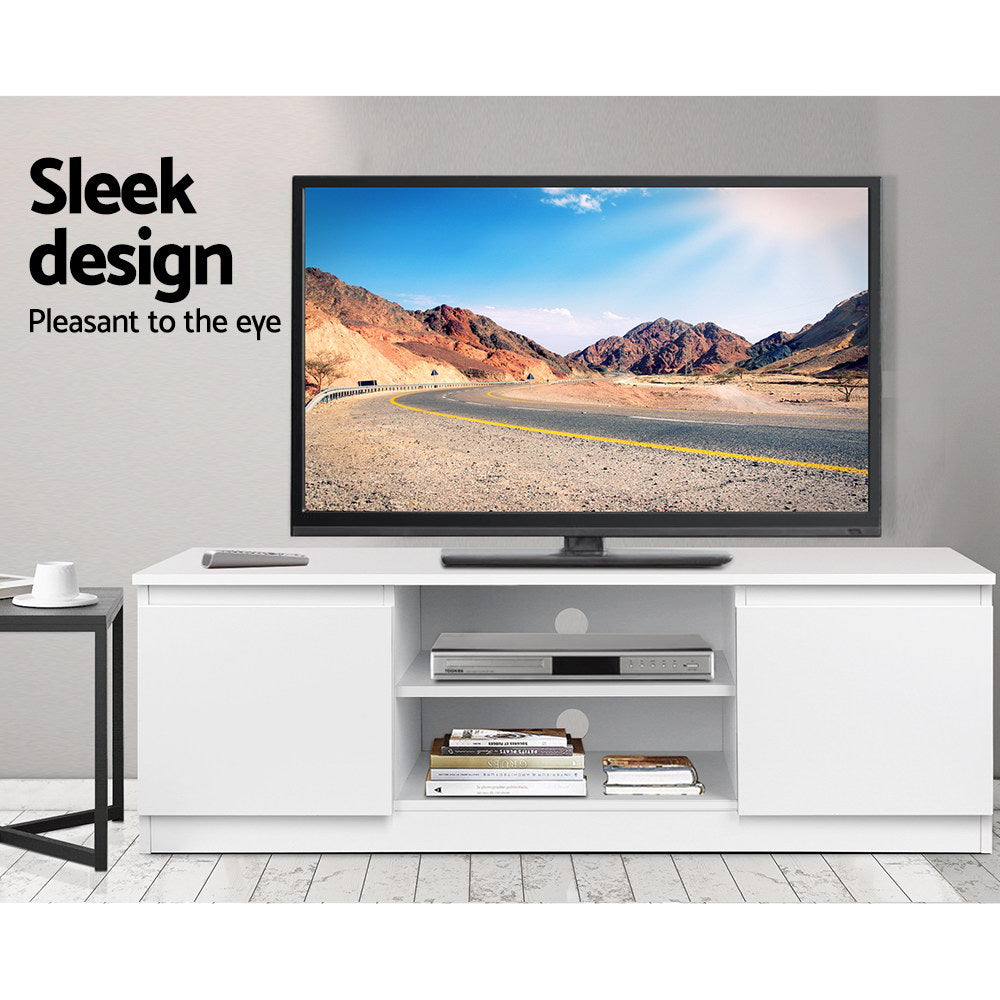 White Entertainment Unit 120cm - Homecoze