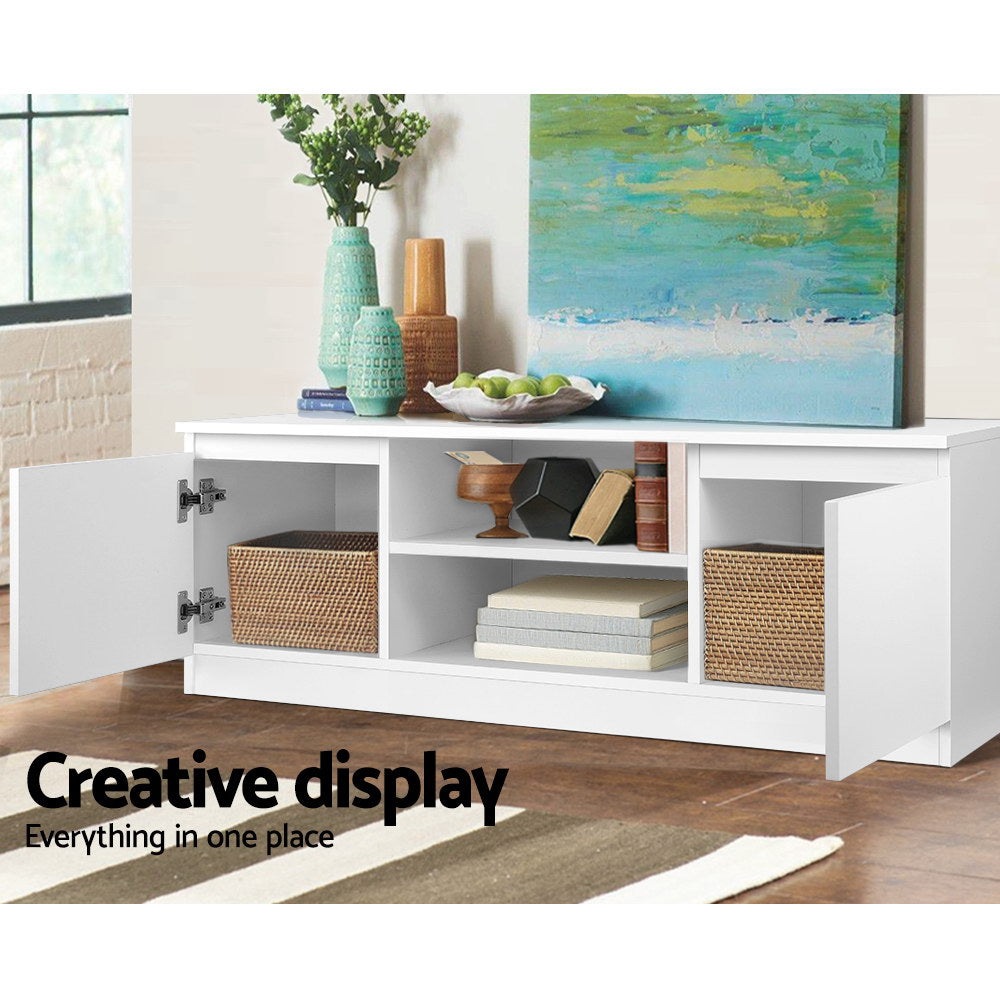 White Entertainment Unit 120cm - Homecoze