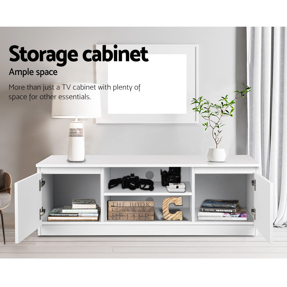 White Entertainment Unit 120cm - Homecoze