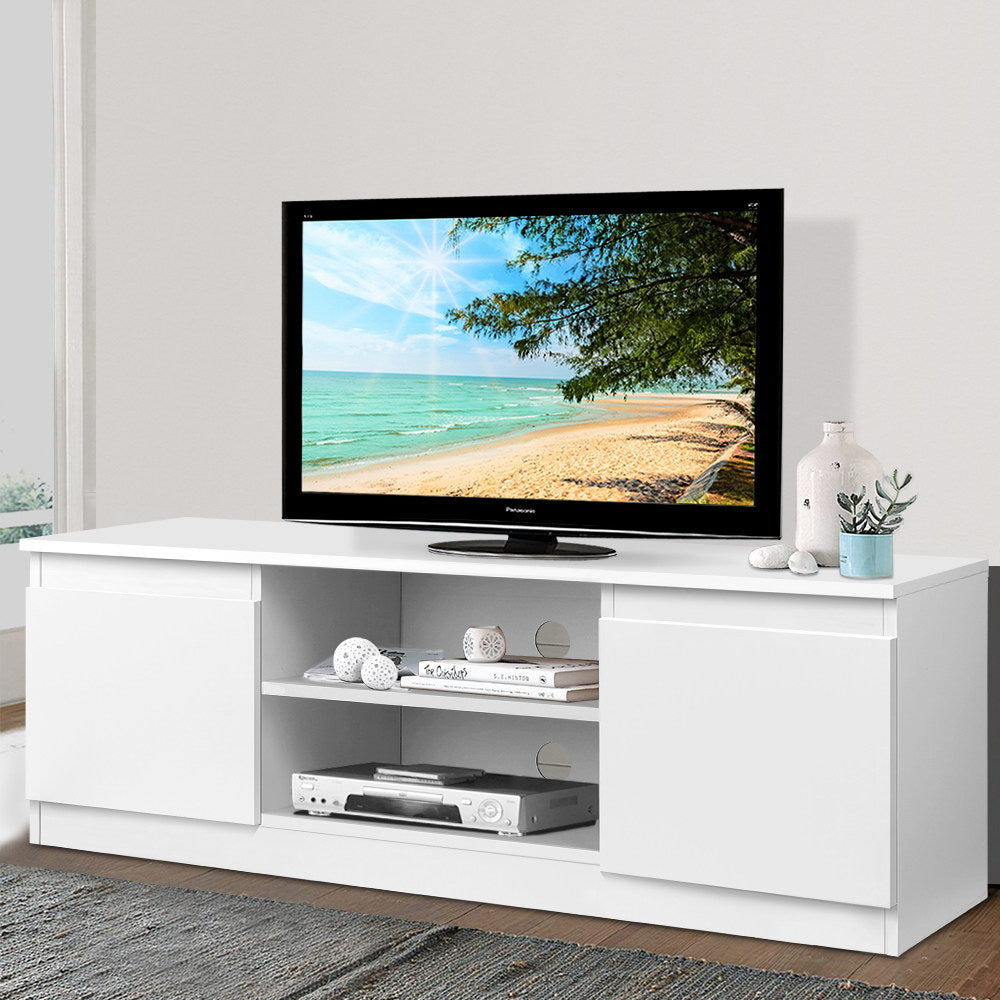White Entertainment Unit 120cm - Homecoze