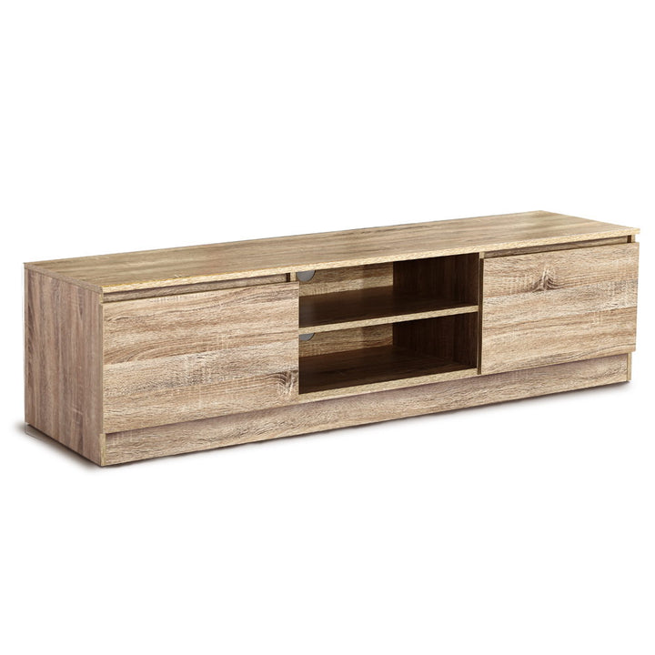 TV Stand Entertainment Unit Wood Grain Design 160cm - Homecoze