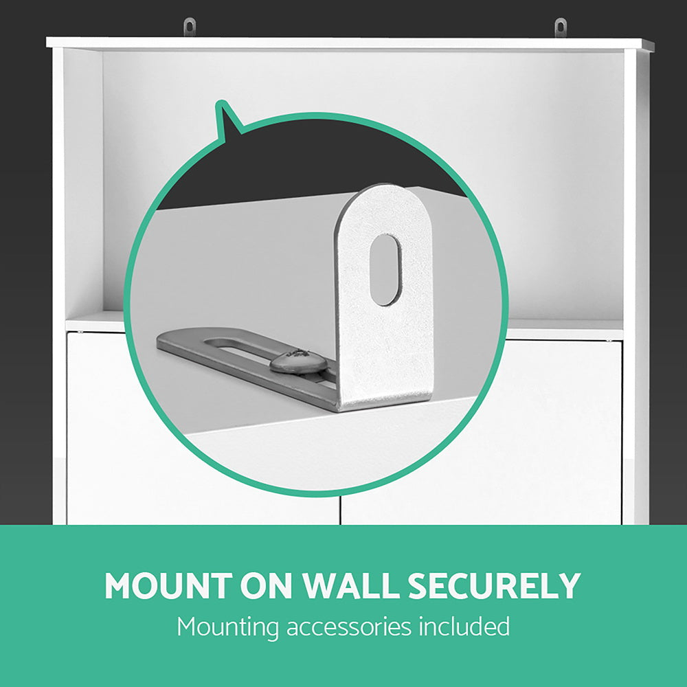 Over-Toilet Bathroom Storage Cabinet - White - Homecoze