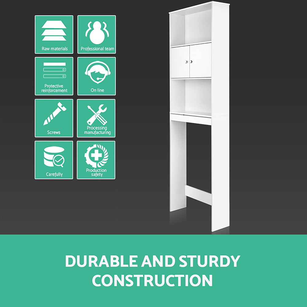 Over-Toilet Bathroom Storage Cabinet - White - Homecoze