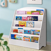 Kids 5 Tier Bookshelf - White - Homecoze