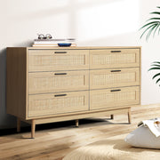 Lola Rattan Lowboy Chest of Drawers - Homecoze