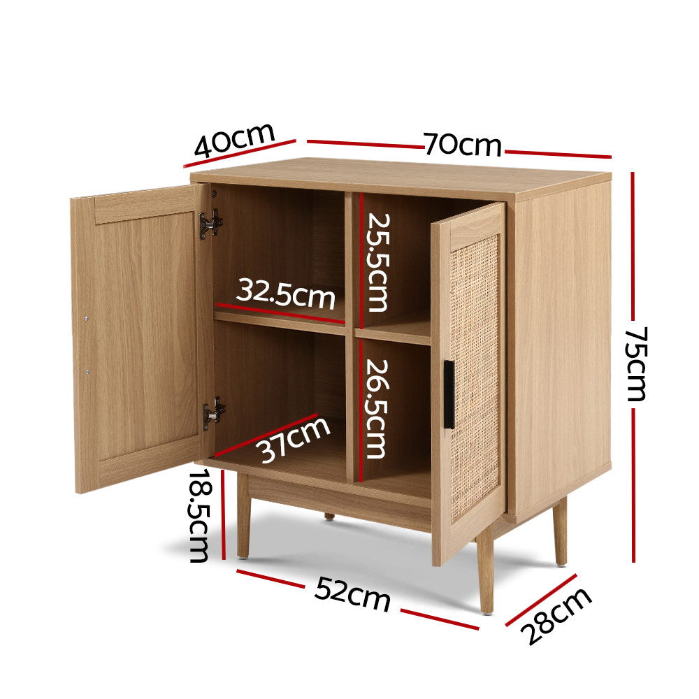 Lola Rattan Buffet Sideboard Hallway Cabinet - Homecoze