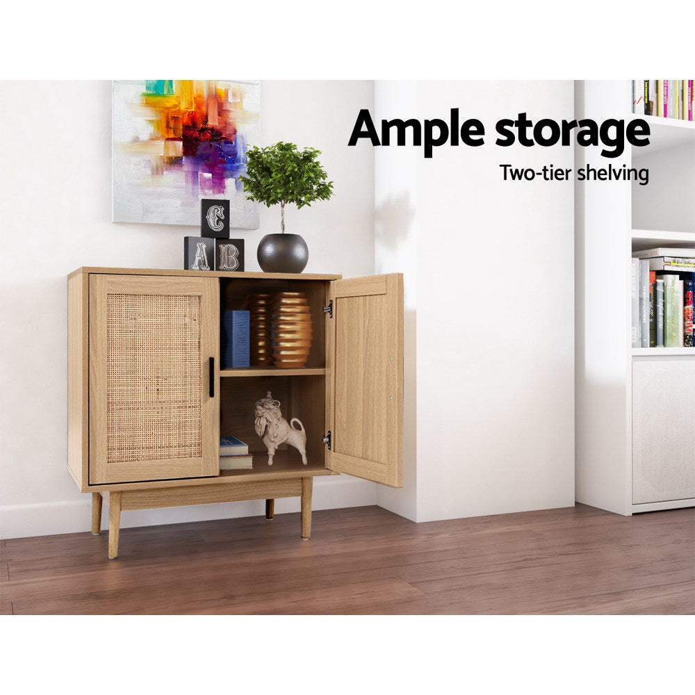 Lola Rattan Buffet Sideboard Hallway Cabinet - Homecoze
