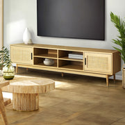 Lola Rattan Entertainment Unit - 180cm - Homecoze