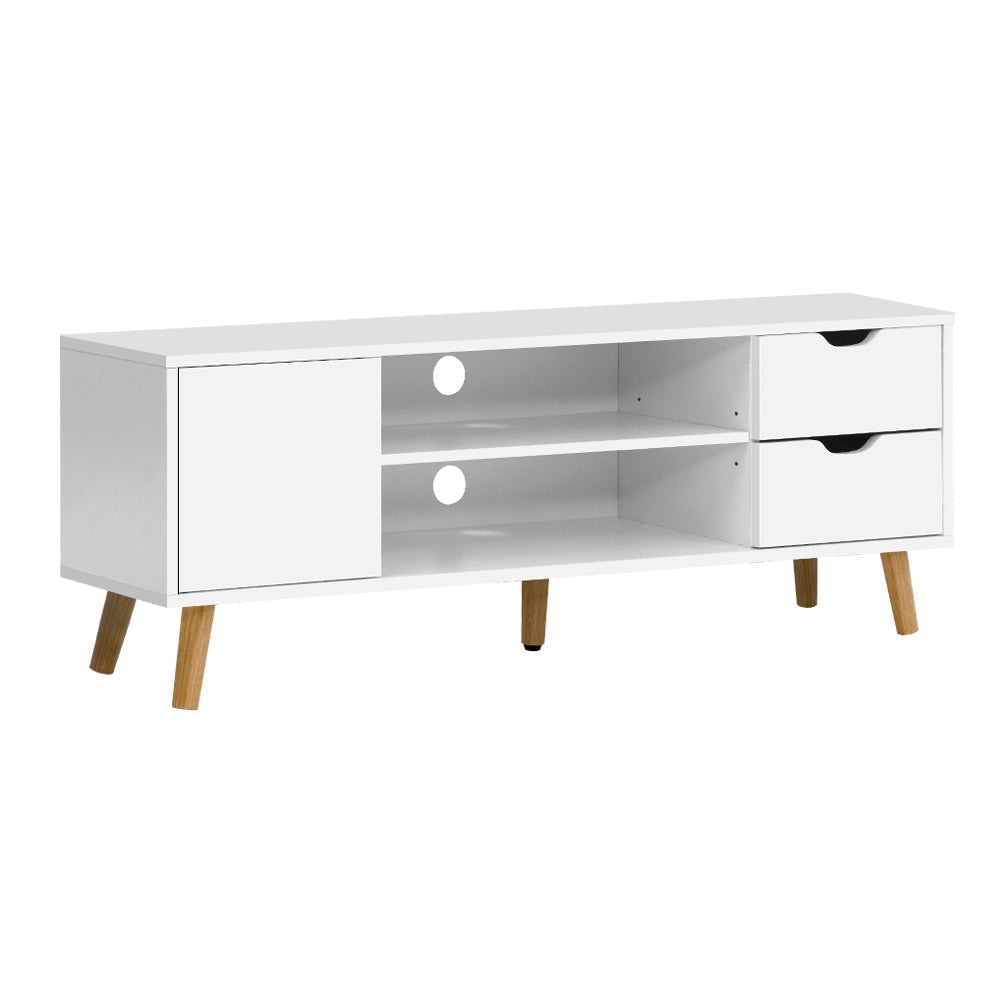 Scandinavian Entertainment Unit 120cm - White - Homecoze