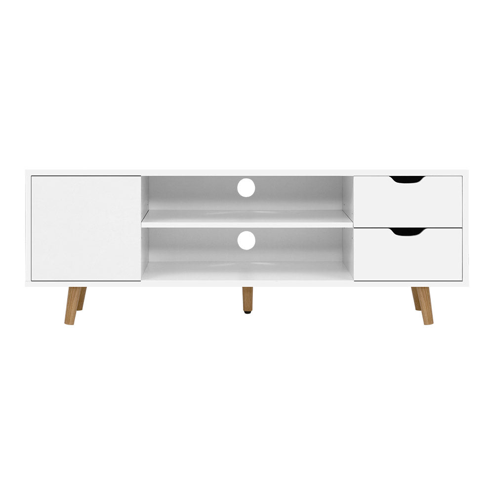 Scandinavian Entertainment Unit 120cm - White - Homecoze