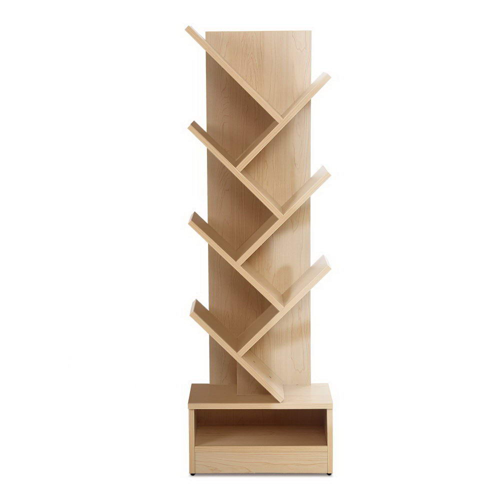 7-Tier Tree Inspired Bookshelf - Natural - Homecoze