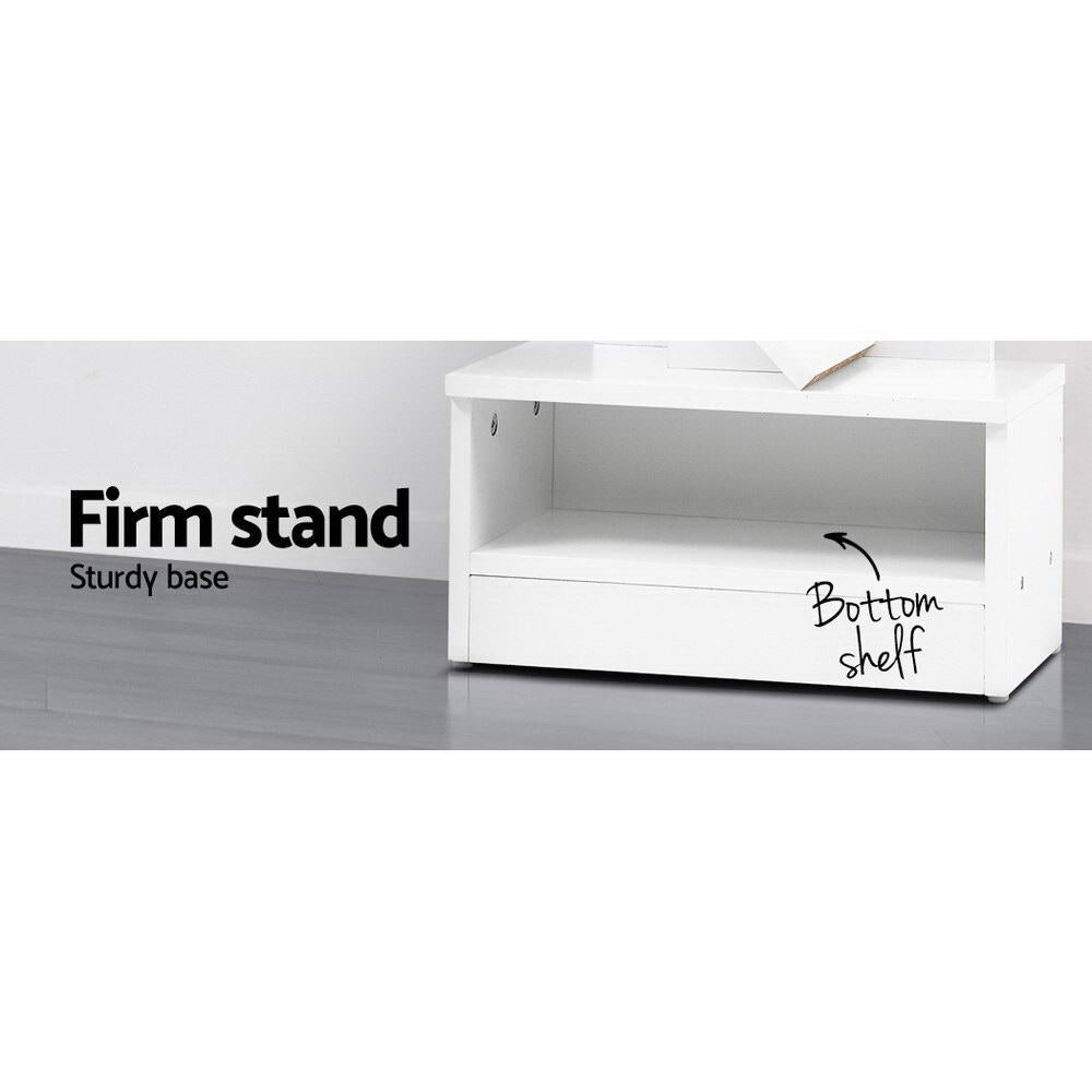 7-Tier Tree Inspired Bookshelf - White - Homecoze