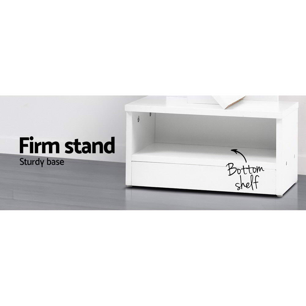 9-Tier Tree Inspired Bookshelf - White - Homecoze