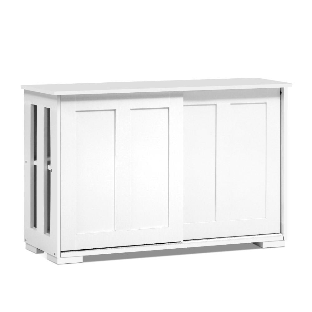 Buffet Sideboard Storage Cabinet - White - Homecoze