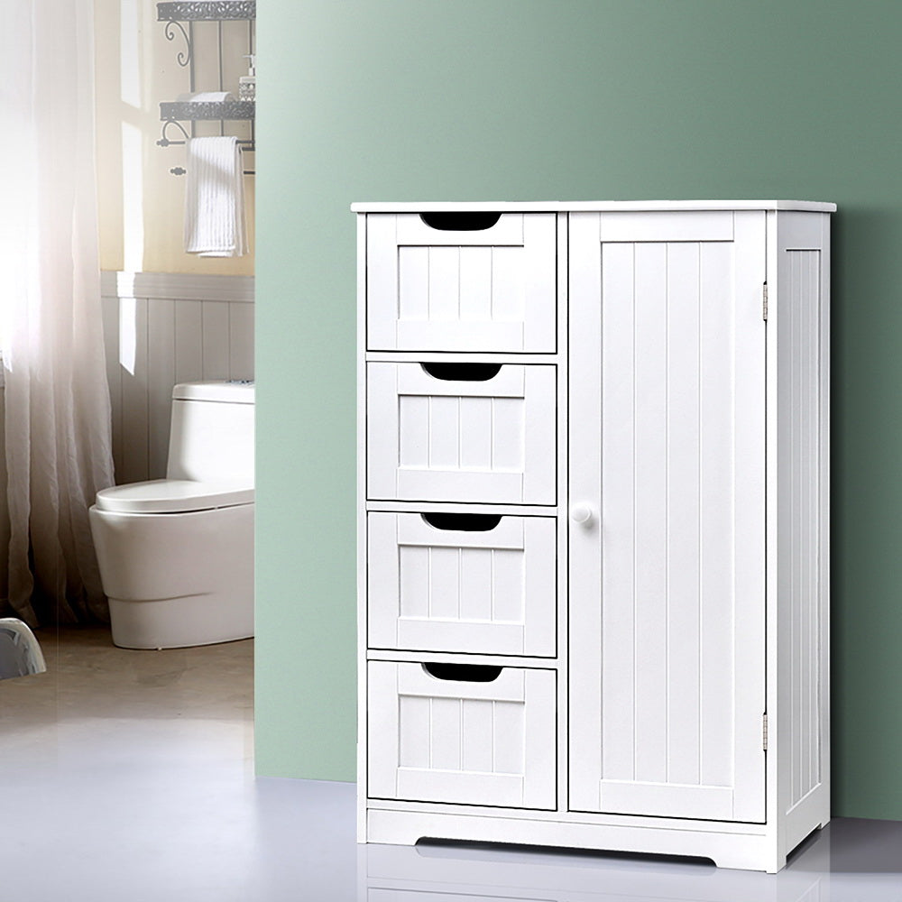 Mini Bathroom Storage Cabinet - White - Homecoze