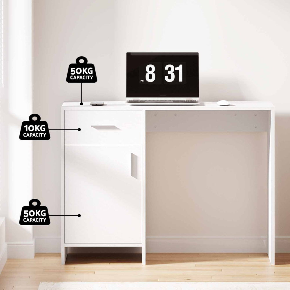Office Storage Computer Desk - White - Homecoze