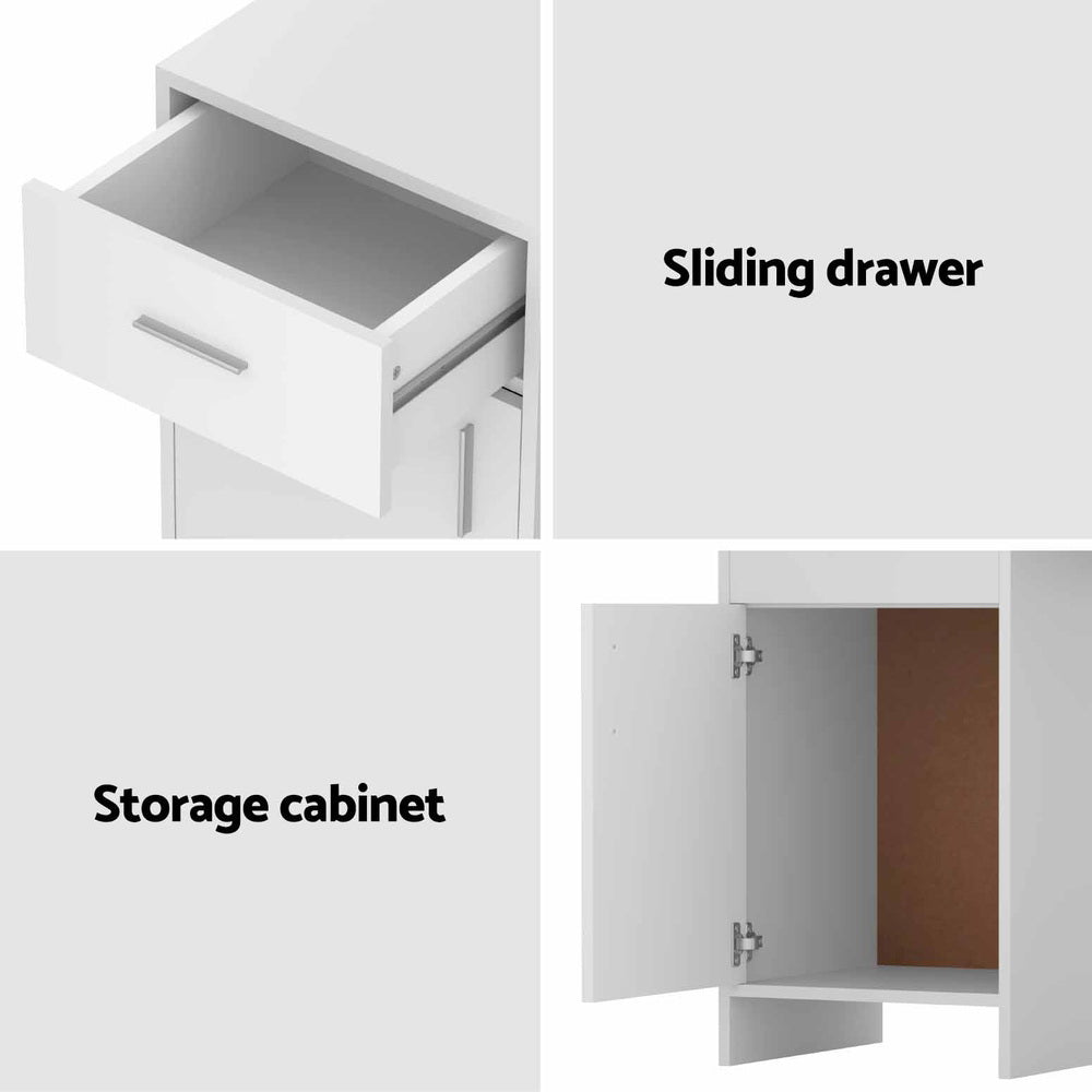 Office Storage Computer Desk - White - Homecoze