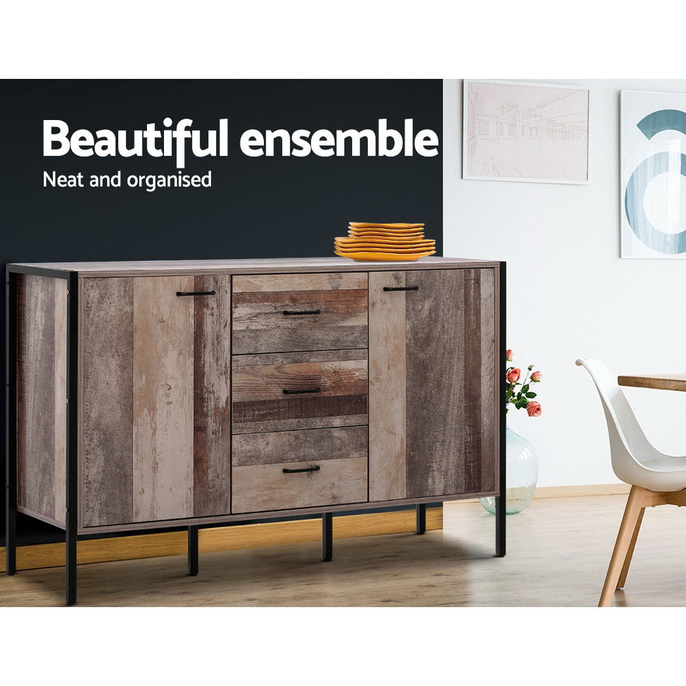 Rustic Industrial Series Buffet Sideboard - Homecoze