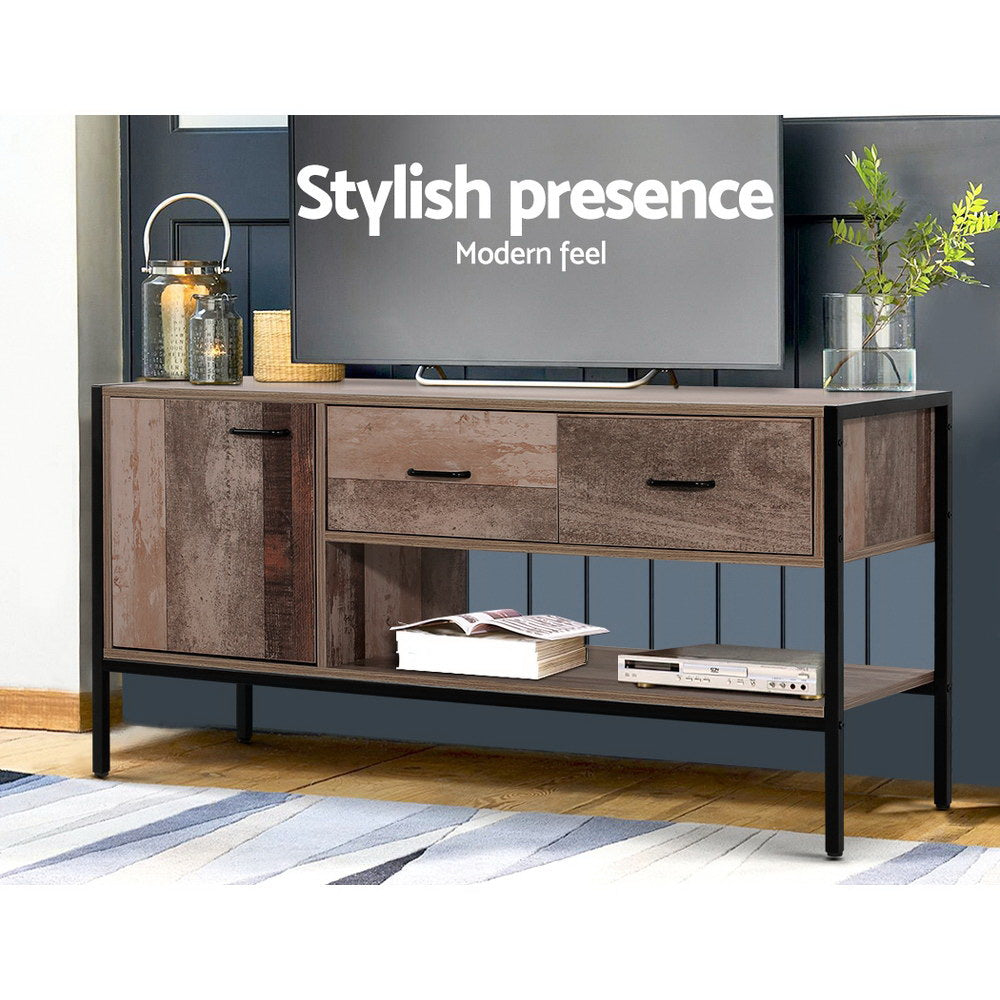 Rustic Industrial Series Entertainment Unit 120cm - Homecoze