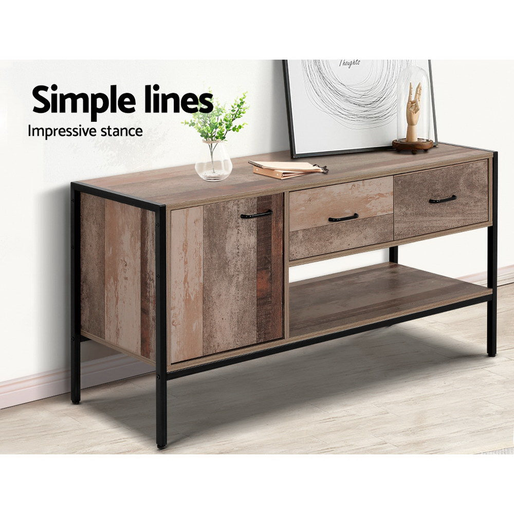 Rustic Industrial Series Entertainment Unit 120cm - Homecoze