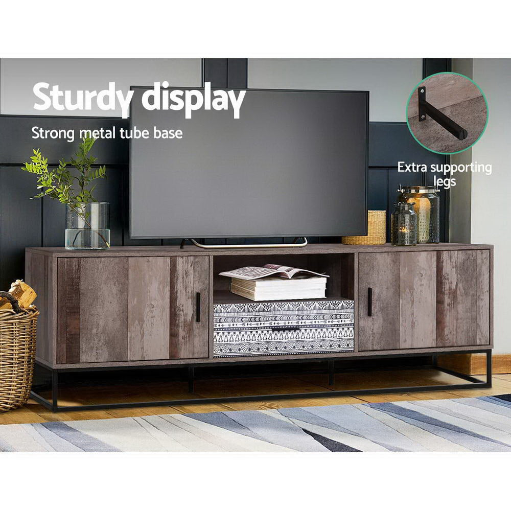 Rustic Industrial Series Entertainment Unit 180cm - Homecoze