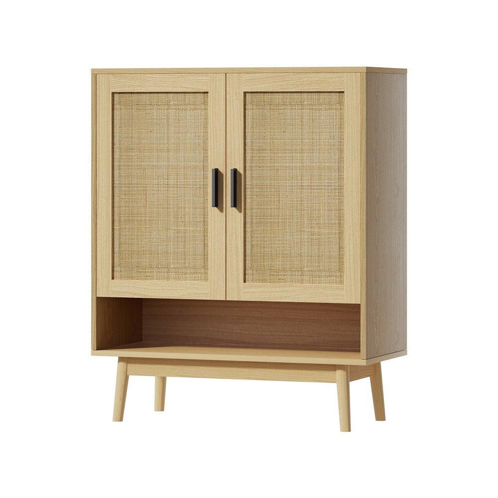 Rattan Shoe Organizer Cabinet Storage Buffet - Homecoze