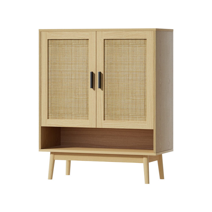 Rattan Shoe Organizer Cabinet Storage Buffet - Homecoze