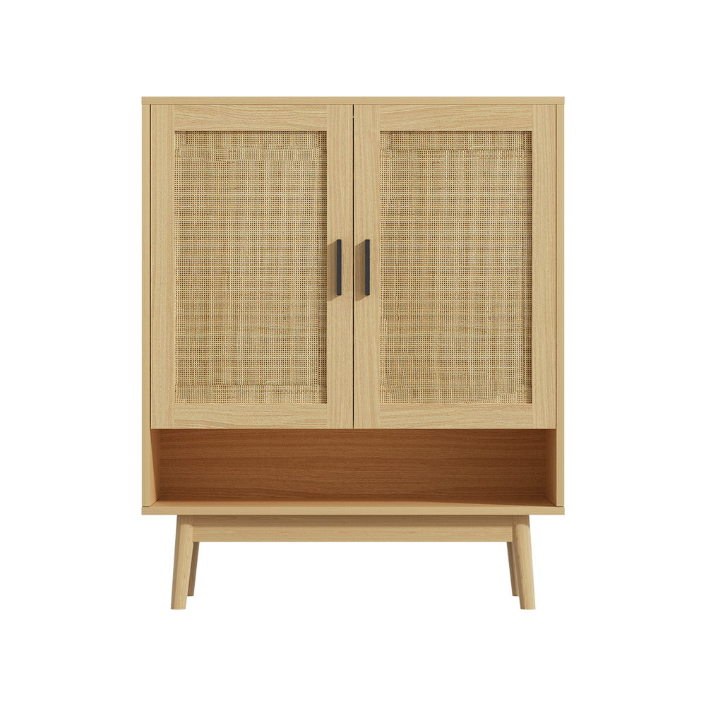 Rattan Shoe Organizer Cabinet Storage Buffet - Homecoze