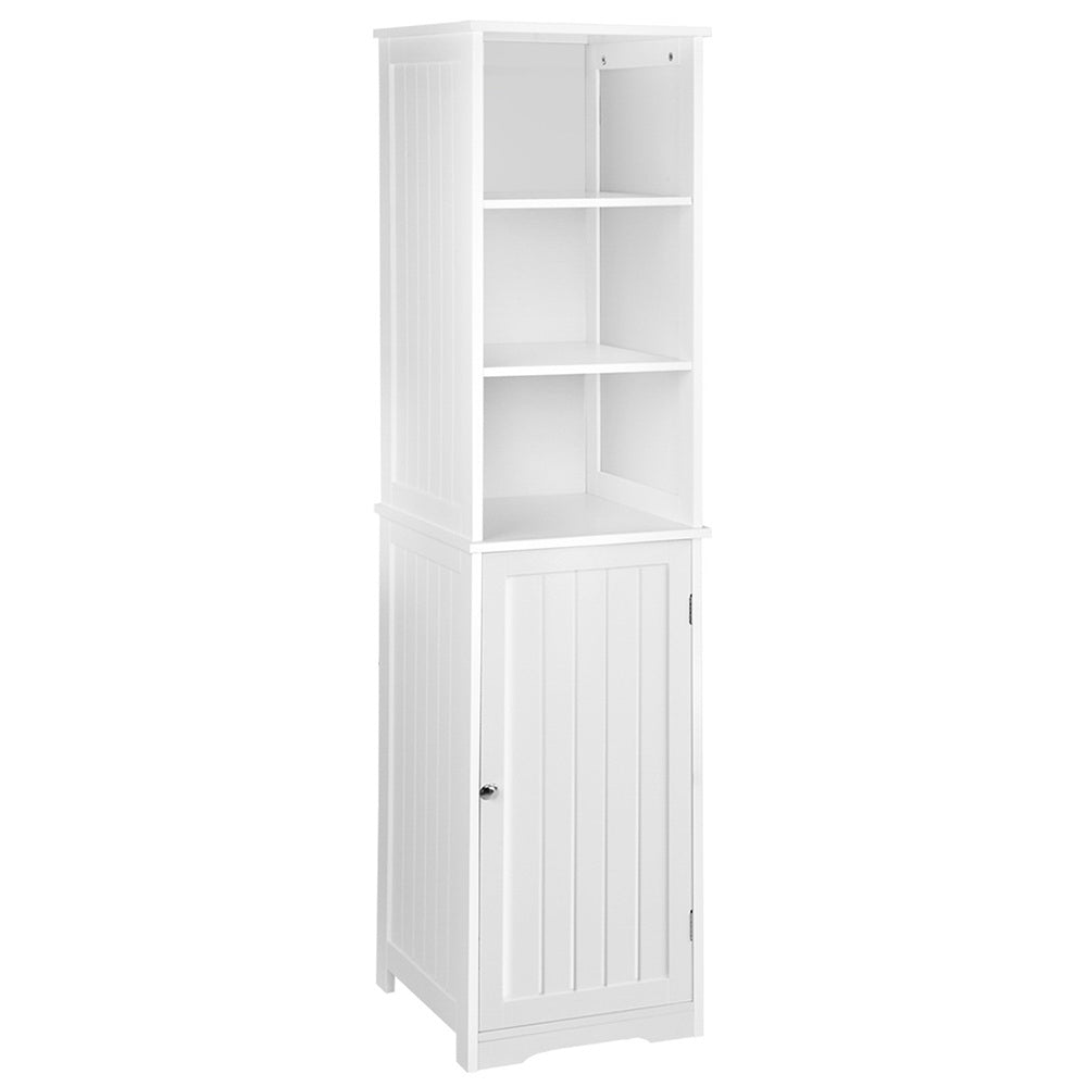 Bathroom & Laundry Tallboy 160cm Storage Cabinet - White - Homecoze