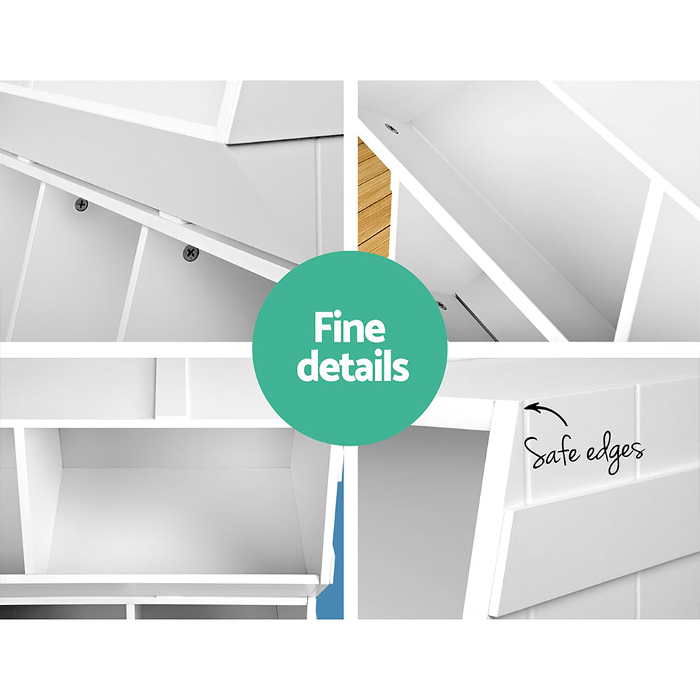 Kids Stackable Storage Tubs - White - Homecoze