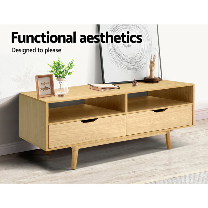 Classic Natural Scandinavian Entertainment Unit 120cm - Homecoze