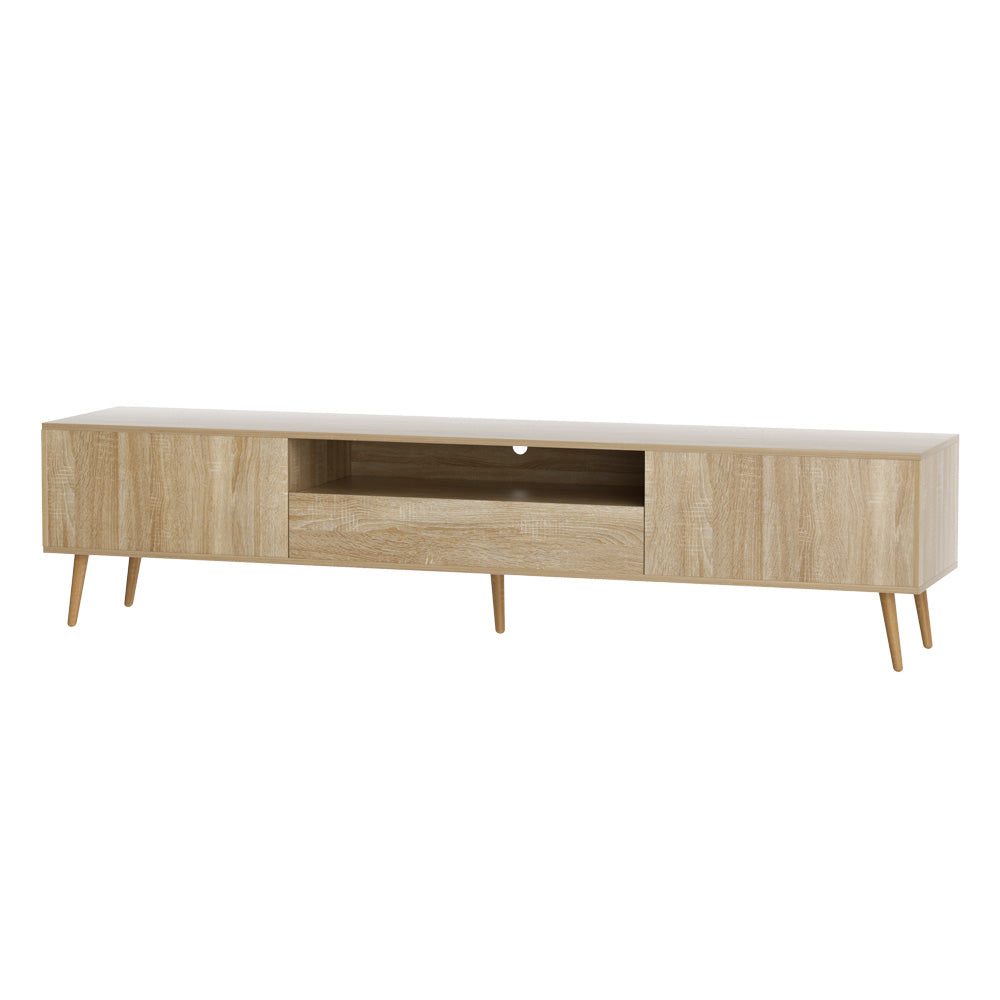 Modern Lowline TV Entertainment Unit 200cm - Pine