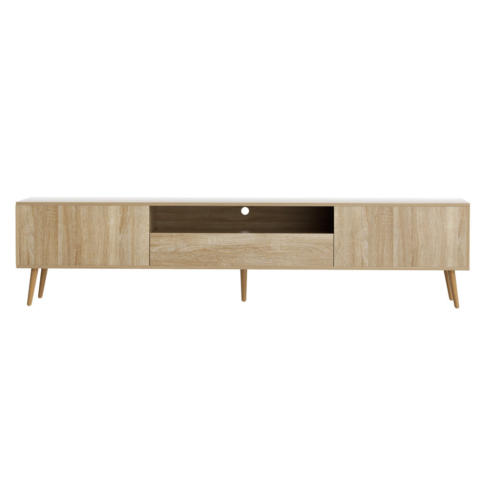 Modern Lowline TV Entertainment Unit 200cm - Pine - Homecoze