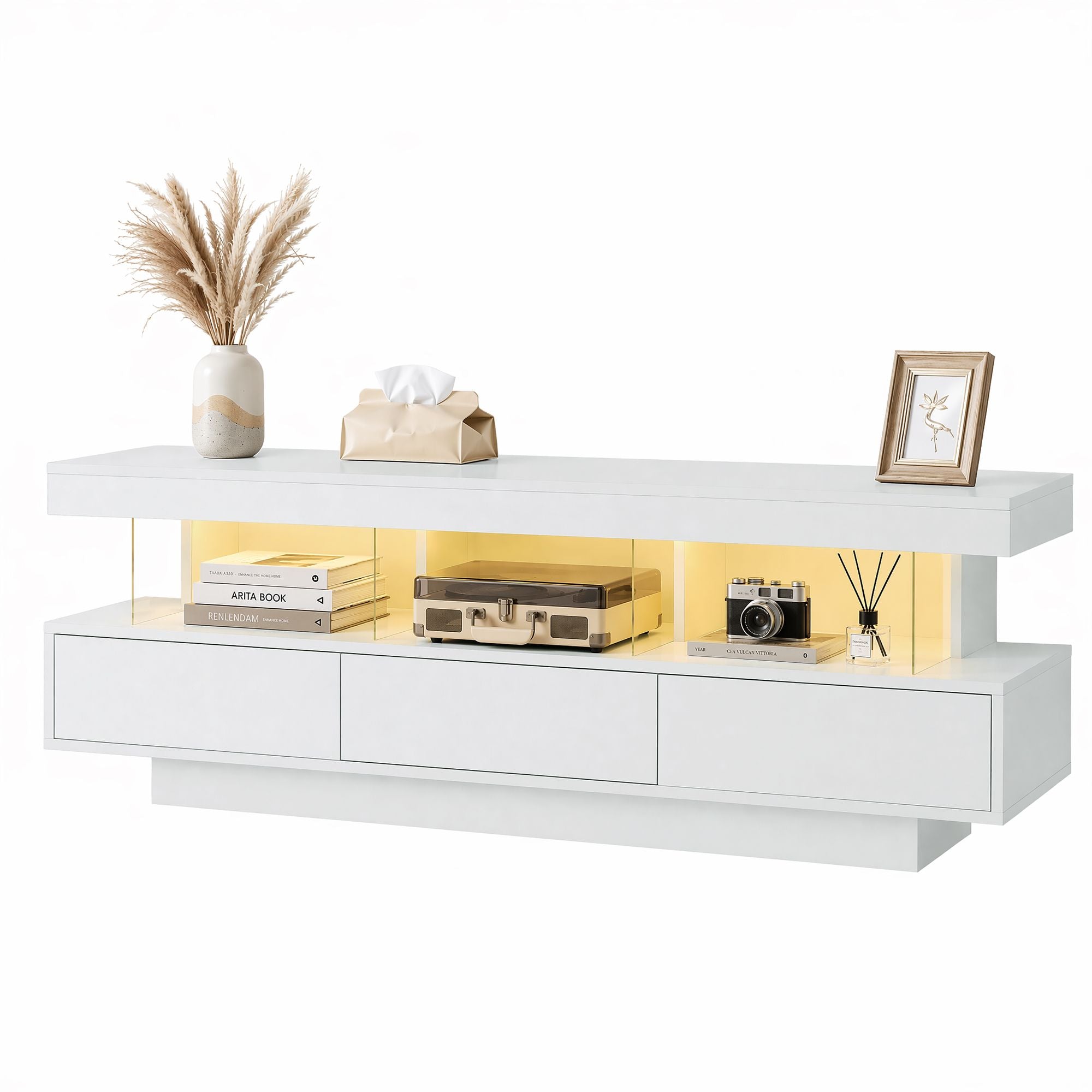 Kyro LED TV Unit 160cm – White