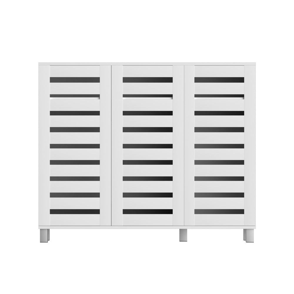 Artiss Shoe Rack Cabinet 30 Pairs Adjustable Shelf White - Homecoze