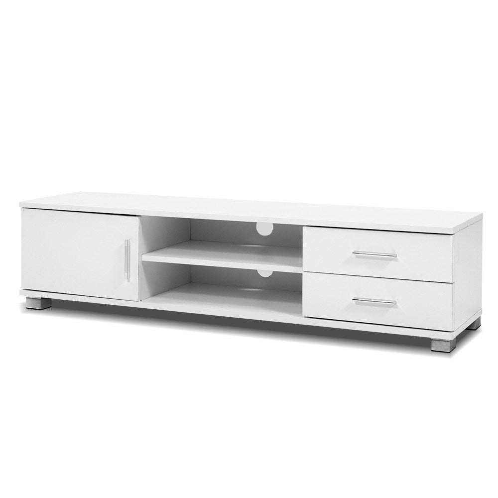 Compact TV Entertainment Unit 120cm - White - Homecoze