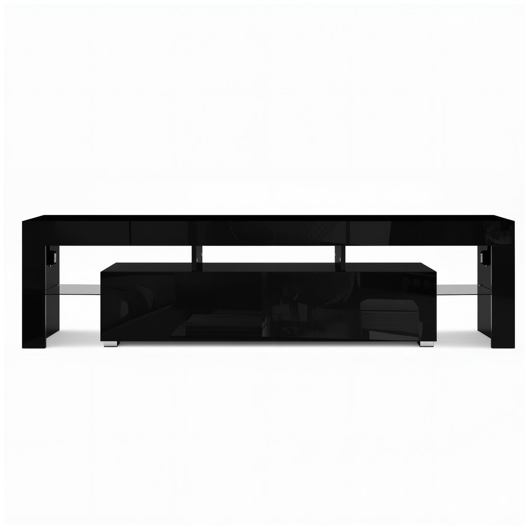 Donovan LED TV Unit 189cm – Black - Homecoze
