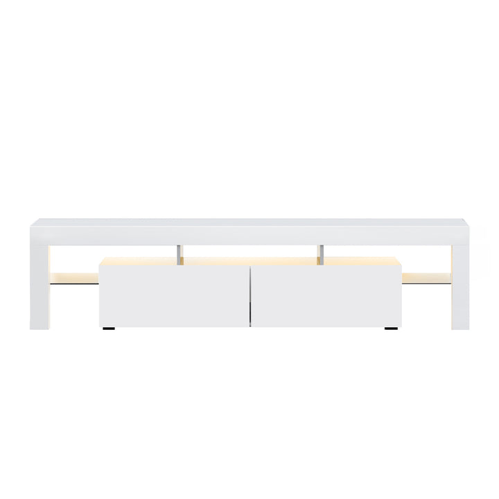 LED TV Entertainment Unit 189cm - Gloss White Homecoze