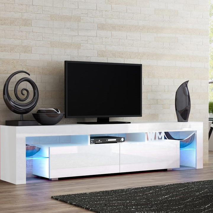 LED TV Entertainment Unit 189cm - Gloss White Homecoze