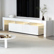 LED TV Entertainment Unit 189cm - Gloss White - Homecoze