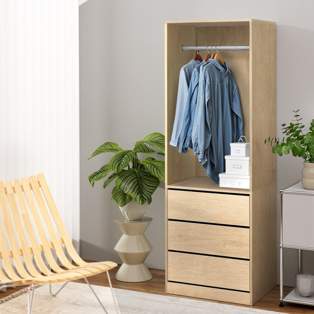 Built-in Wardrobe Organizer - Pine - Homecoze
