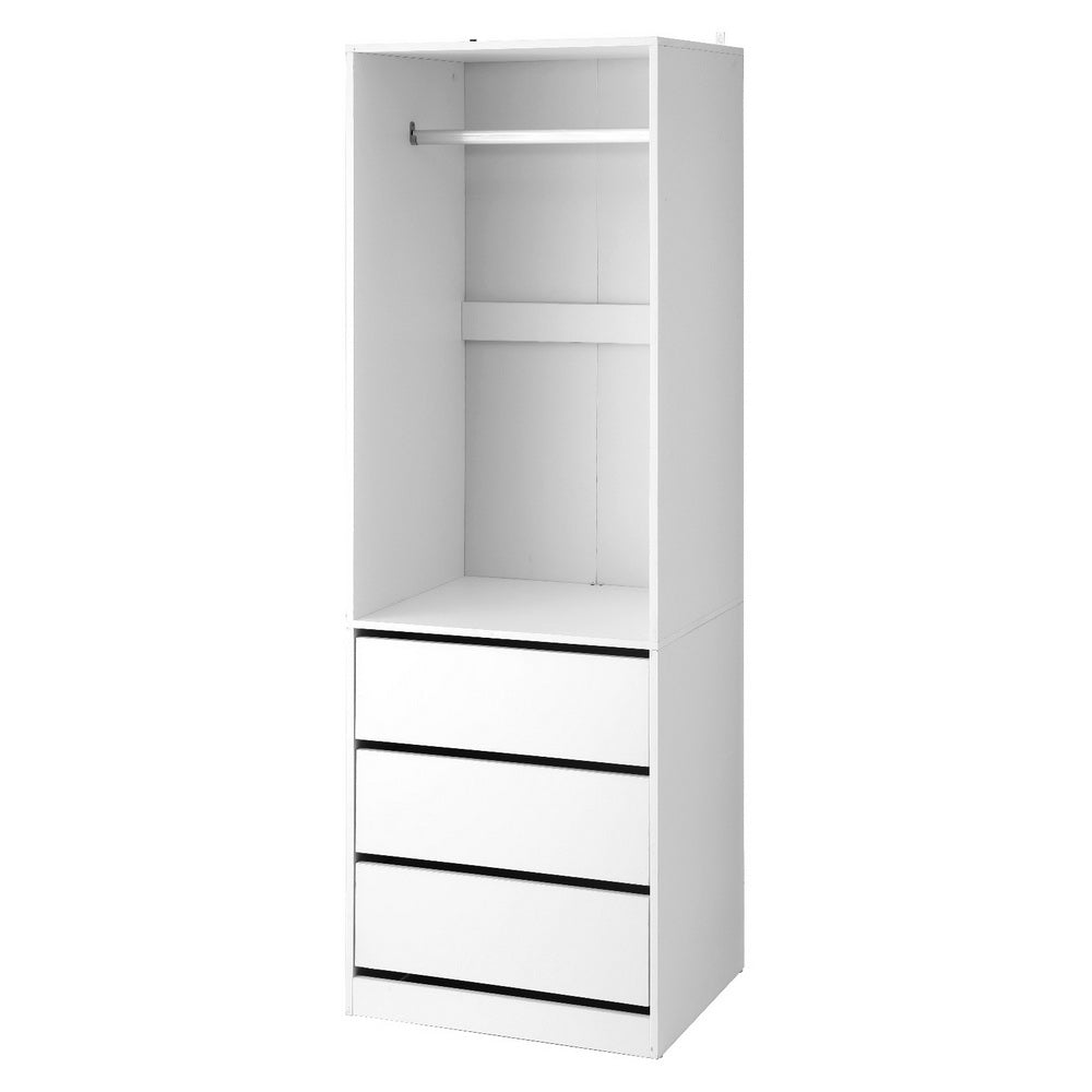 Built-in Wardrobe Organizer - White - Homecoze