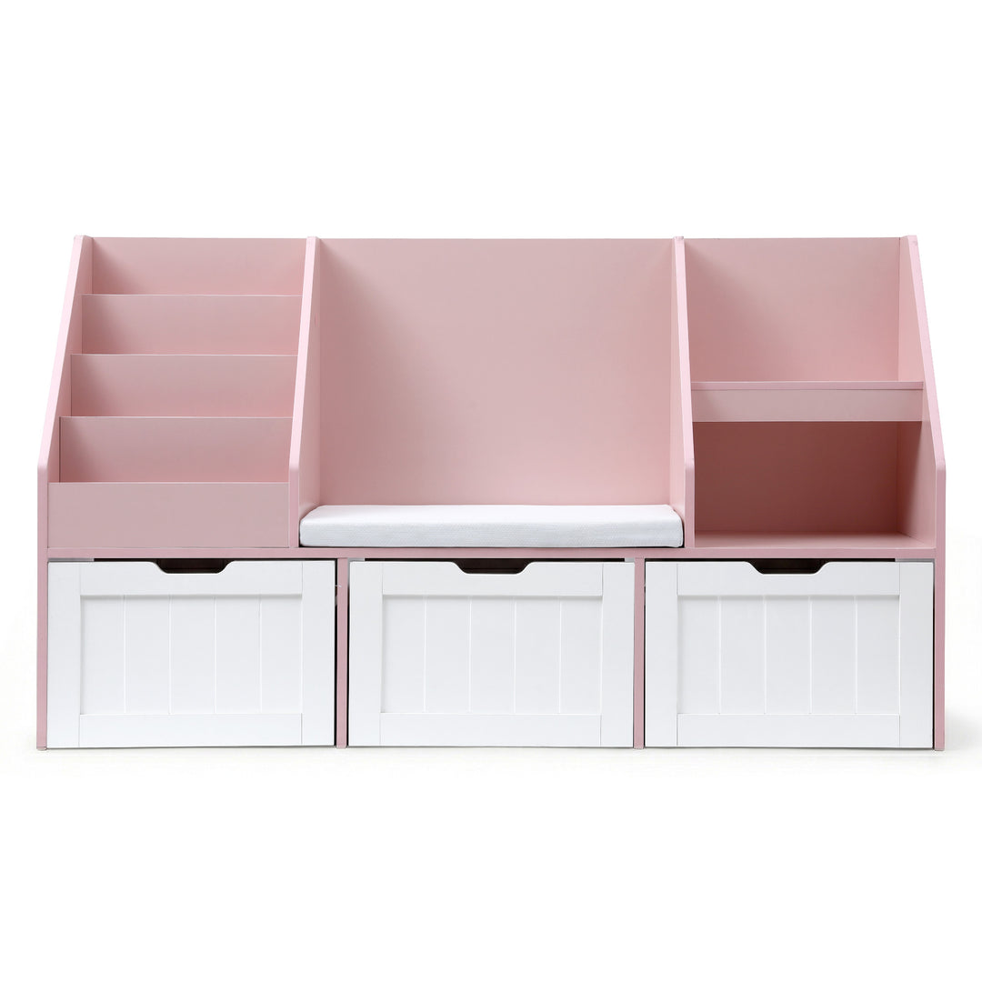 Kids Bookshelf Storage Organiser - Pink
