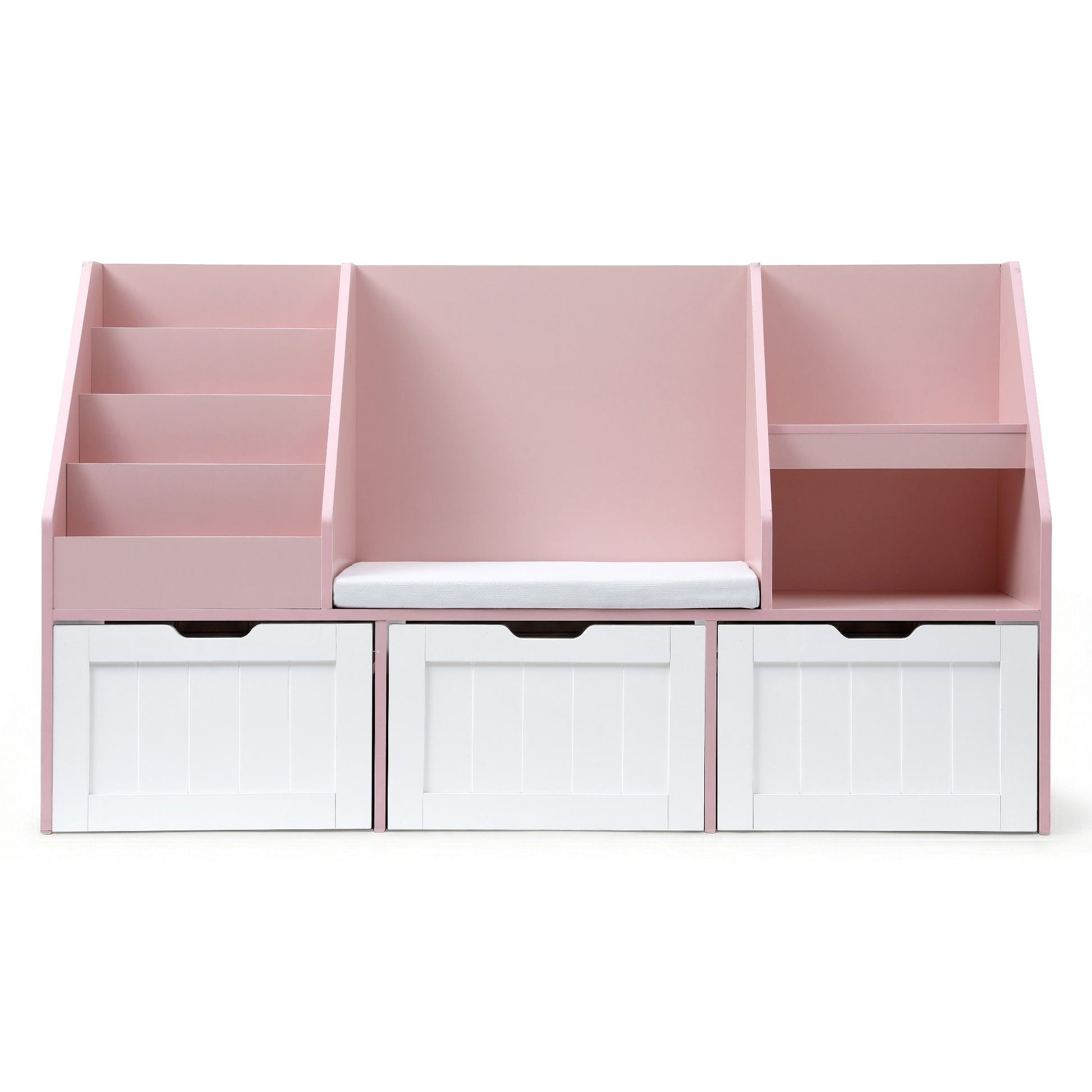 Kids Bookshelf Storage Organiser - Pink - Homecoze