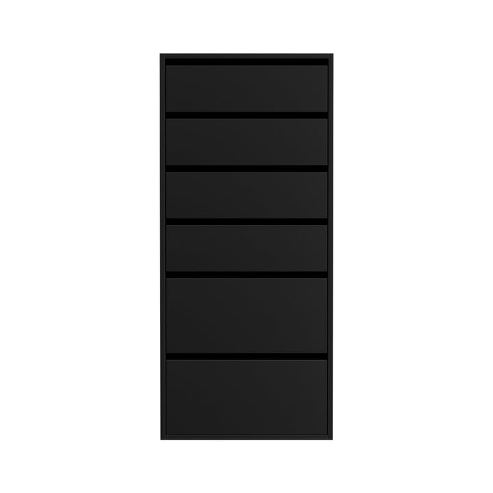 Artiss 6 Chest of Drawers Dresser Tallboy Black - Homecoze